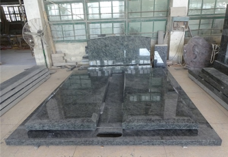 Olive Green Granite Monument - Green Granite Tombstone