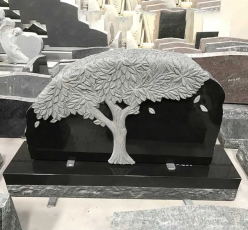 Granite Monument with Trees