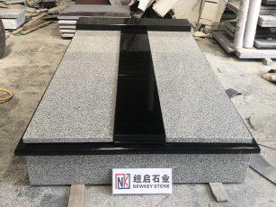 Grey G603,Indian Black Granite Hungarian Tombstone