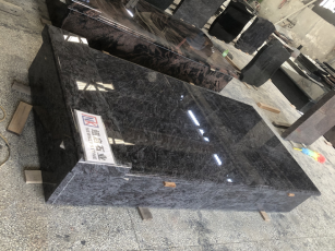 Bahama Blue Vizag Blue Granite Tombstone Hungary Style Memorial