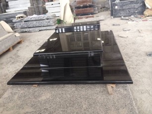 Indian Black Urn Granite Tombstone