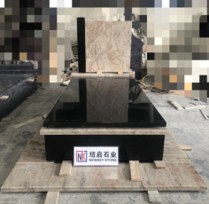 Orlando+Absolute Black Granite Tombstone