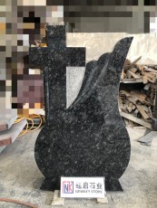 Steel Grey Granite Single Family Monument