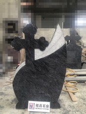Bahama Blue Granite Tombstone & Monument,Memorials,Gravestone & Cross Headstone Romania Style