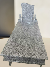 Spray White Granite Slovakia Design Cemetery Tombstones