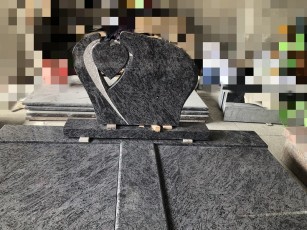 Vizag Blue Granite Slovakia Headstone Memorial Jednohroby