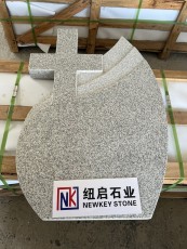 G603 Granite Romanian Cross Tombstone from China Factory