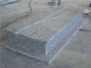 Spray White Granite Polished Monument & Tombstone