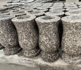 Brown Star G664 Granite Monumental Vases