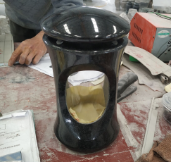 Cheap Granite Cemetery Funeral India Black Lamps