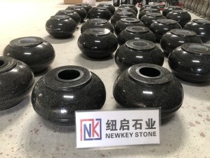 South Africa Impala Granite Big Vases for Funeral