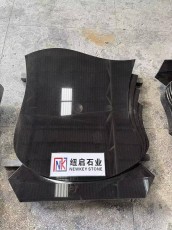 Indian Absolute Black Granite Headstone