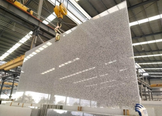 China Hubei G603 Sesame White Granite Slabs Polished