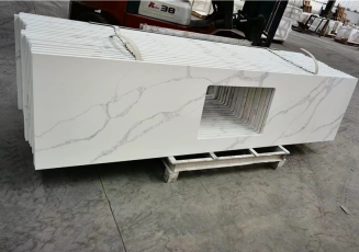 Calacatta White Quartz Counter Top and Slabs
