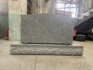 Light Grey G614 Blank Polished Granite American Tombstone